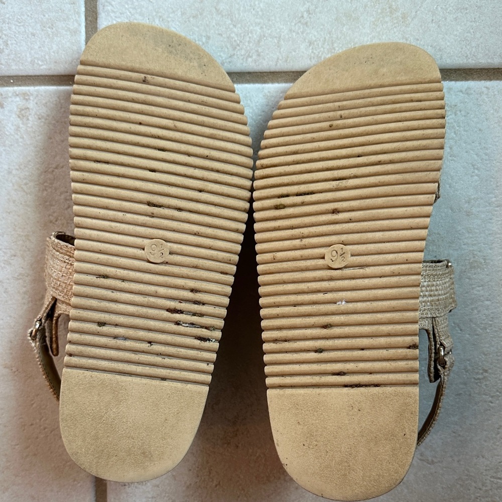 a new day Gold Woven Double-Strap Slide Sandals - Picture 3 of 5